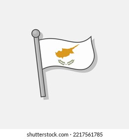 Illustration of Cyprus flag Template