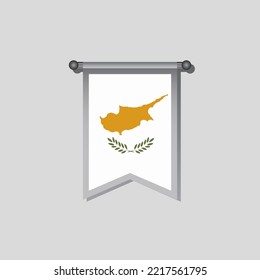 Illustration of Cyprus flag Template