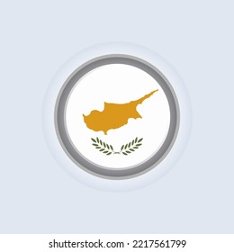 Ilustración de la plantilla de la bandera de Chipre