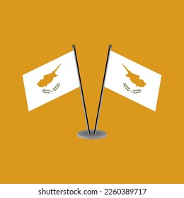 Ilustración de la plantilla de la bandera de Chipre