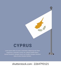Illustration of Cyprus flag Template