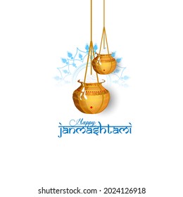 illustration of Dahi Handi fo Hindu Festival Shree Krishna Janmashtami.