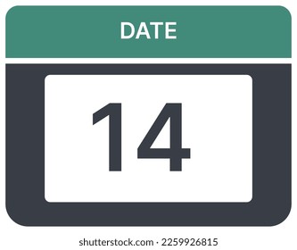 illustration of daily calendar dates for work