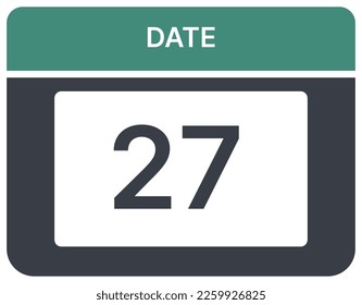 illustration of daily calendar dates for work