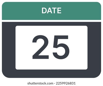ilustración de las fechas del calendario diario de trabajo
