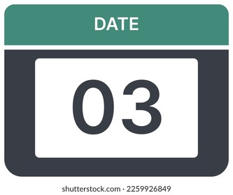 illustration of daily calendar dates for work