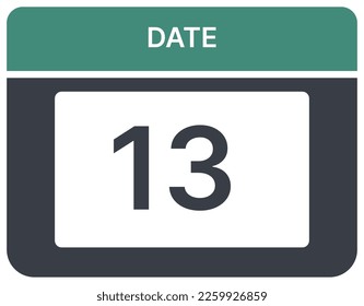 ilustración de las fechas del calendario diario de trabajo