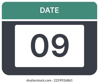 illustration of daily calendar dates for work