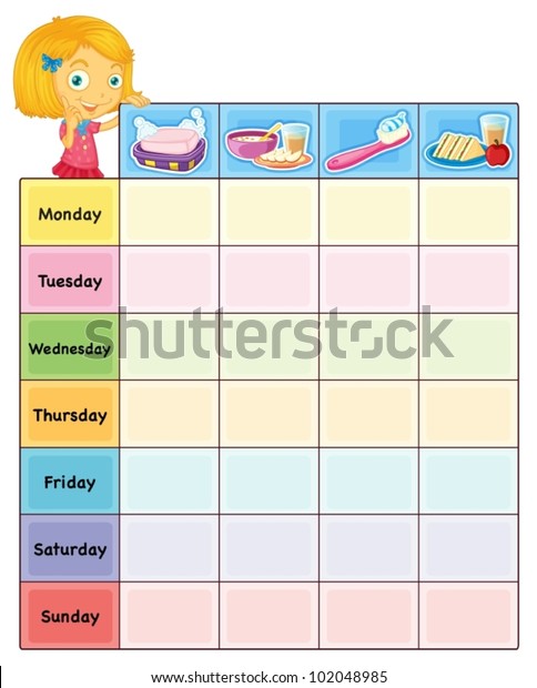 Daily Activity Chart For Adults