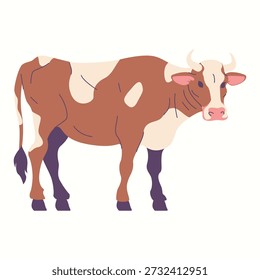 Ilustración de una vaca lechera