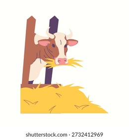 Ilustración de una vaca lechera