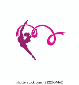 illustration of dancer girl, vector art.