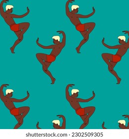 illustration dancer dancer man woman girl man guy vitiligo movement scene ballet blonde brunette sketch black and white lines sketch pattern print
