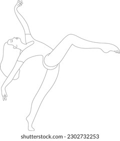 illustration dancer dancer man woman girl man guy movement scene ballet blonde brunette sketch black and white lines sketch pattern print