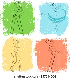 Illustration of Dancers
