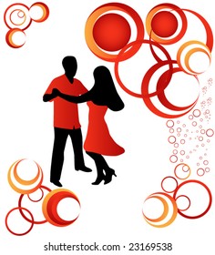 Illustration of dancers