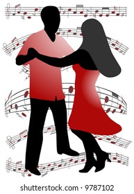Illustration of dancers