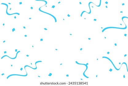 Ilustración de confeti azul claro bailando