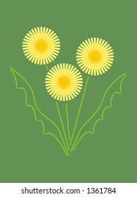 illustration of dandelion