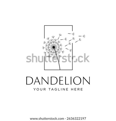 illustration of dandelion flower concept