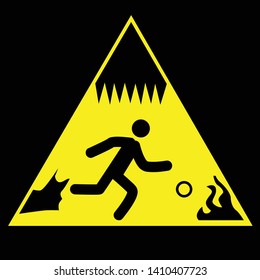 illustration of danger guide icon