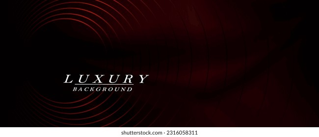 Ilustración de un tinte rojo oscuro con un gradiente con un marco redondo abstracto
