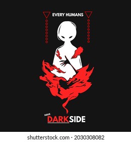 Ilustración del diseño del lado oscuro