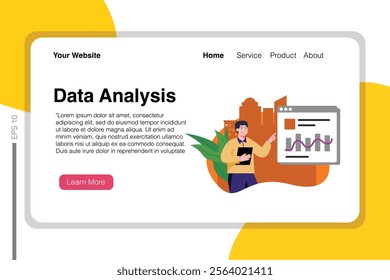 Illustration of data analysis - Landing Page