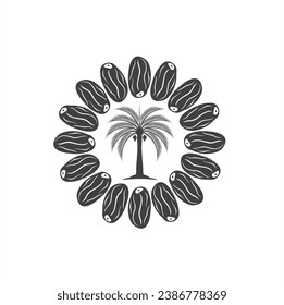 illustration of dates or kurma, a staple food in the Middle East and North Africa.