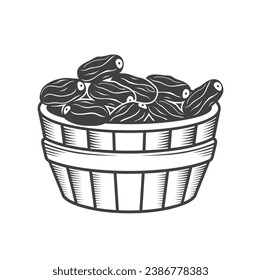 illustration of dates or kurma, a staple food in the Middle East and North Africa.