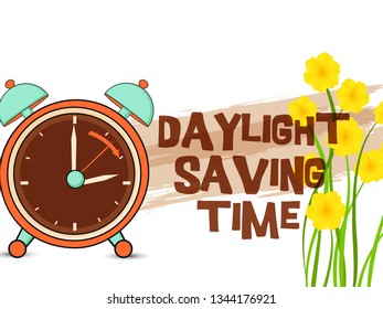 Illustration Daylight Saving Time Background Stock Vector (Royalty Free ...