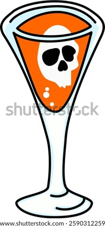 Illustration of a dead drink