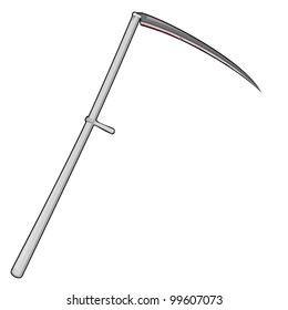 Illustration of a deadly scythes. EPS10