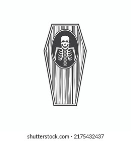 illustration of death, death icon, vector art.