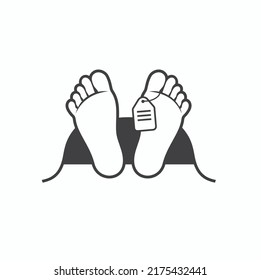 illustration of death, death icon, vector art.