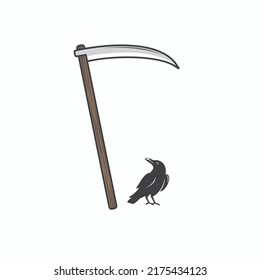 illustration of death, death icon, vector art.