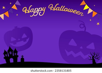 Illustration for decorating a Halloween event. Stripe pattern is cute and makes your event more exciting.