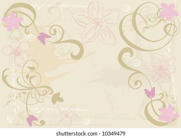 Illustration of a decorative background