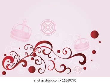 Illustration of a decorative background