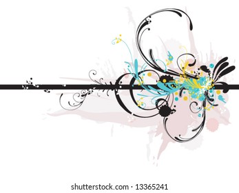 Illustration of a decorative background