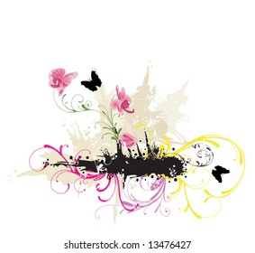 Illustration of a decorative background