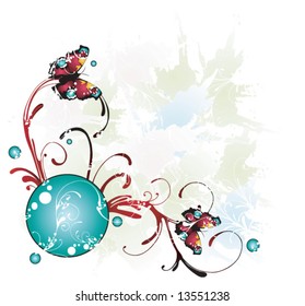 Illustration of a decorative background