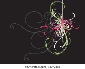 Illustration of a decorative background