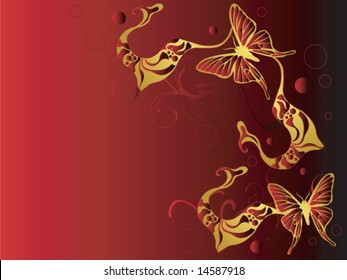 Illustration of a decorative background