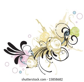 Illustration of a decorative background