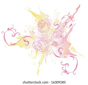 Illustration of a decorative background