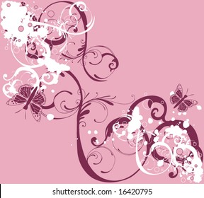 Illustration of a decorative background