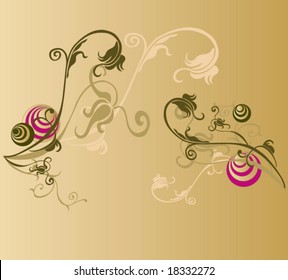 Illustration of a decorative background