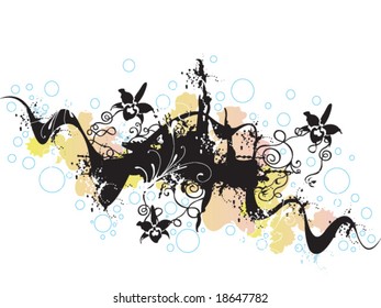 Illustration of a decorative background