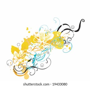 Illustration of a decorative background